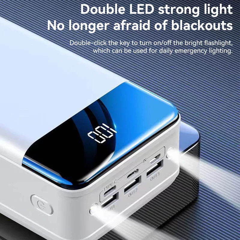 100,000mAh Ultra-High Capacity Power Bank – Super Fast Charging for Phones, Tablets & Laptops