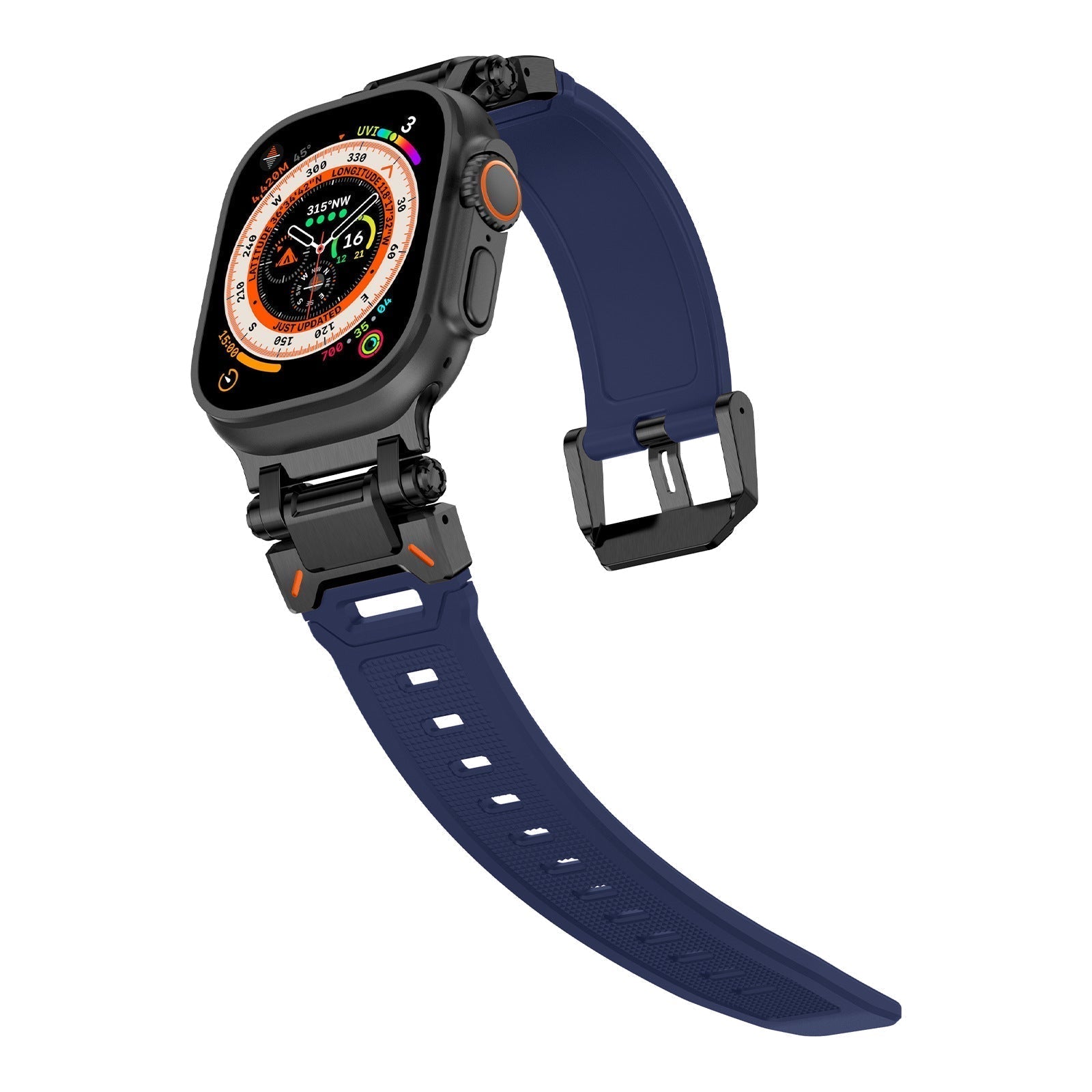 Explorer Tactical Fluoro Rubber Apple Watch Bandje