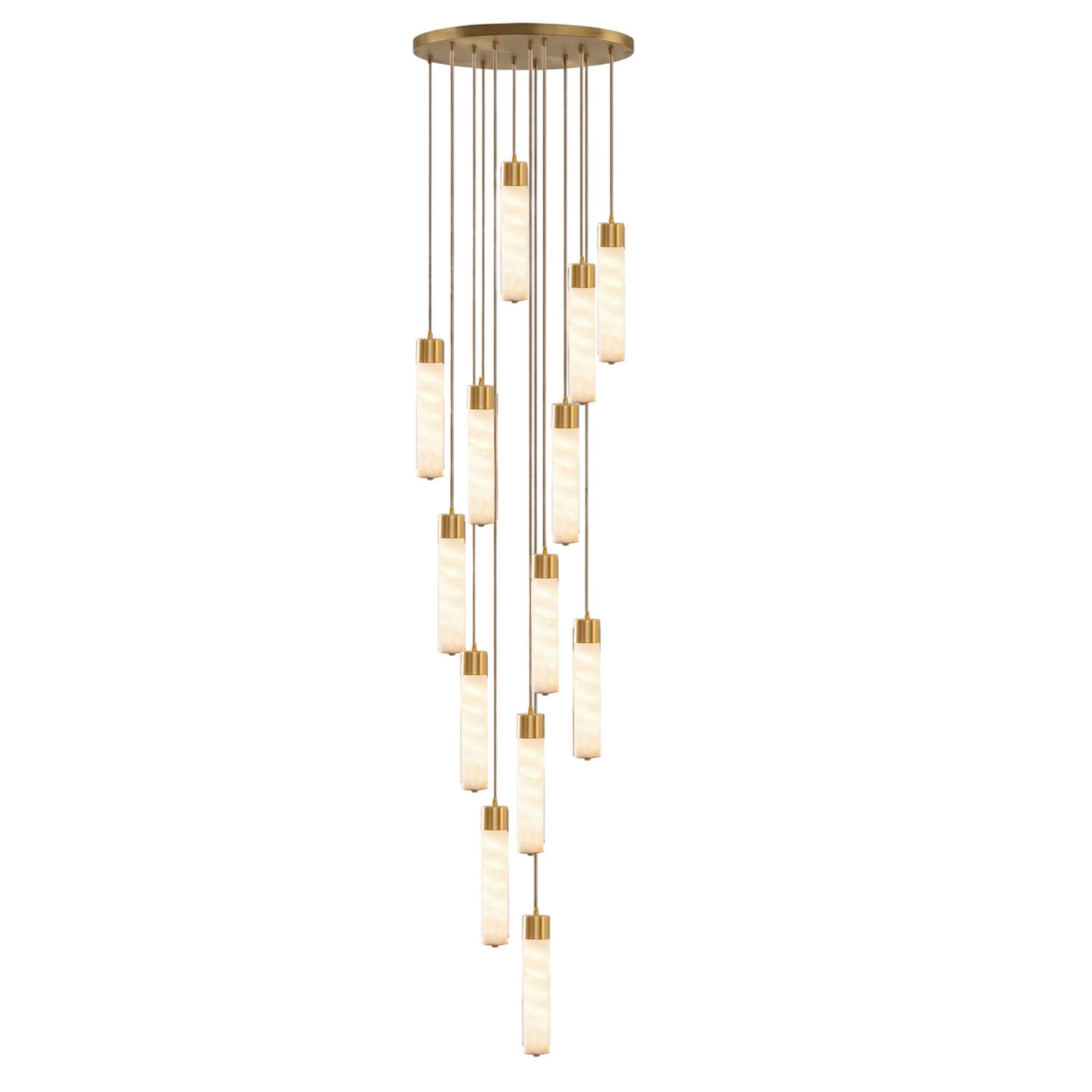 Alabaster Tala Brass Pendant Lamp - Vakkerlight