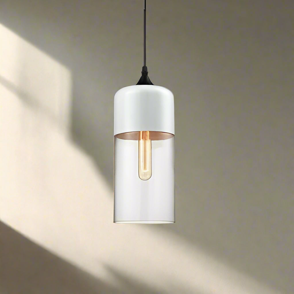 Lucevia | Luxurious Glass and Wood Pendant Light | Orntli