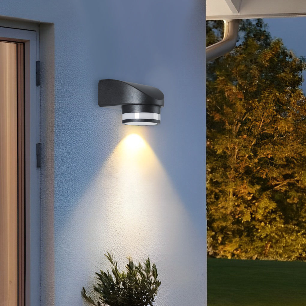 Lámparas circulares LED de pared Wiona — Láminas reflectantes integradas