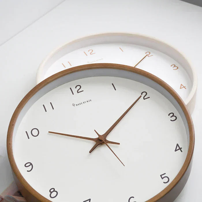 Reloj de Pared Analógico Elegante SereneNest con Movimiento Silencioso