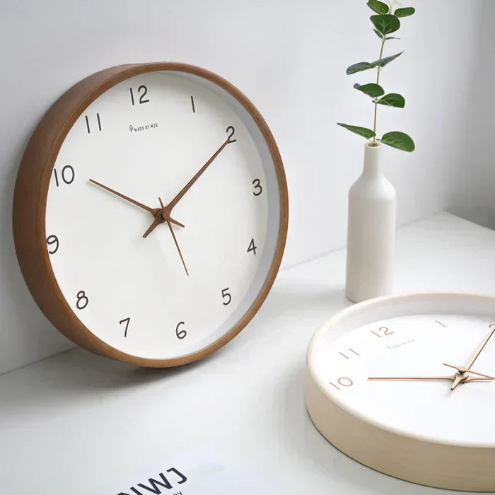Reloj de Pared Analógico Elegante SereneNest con Movimiento Silencioso