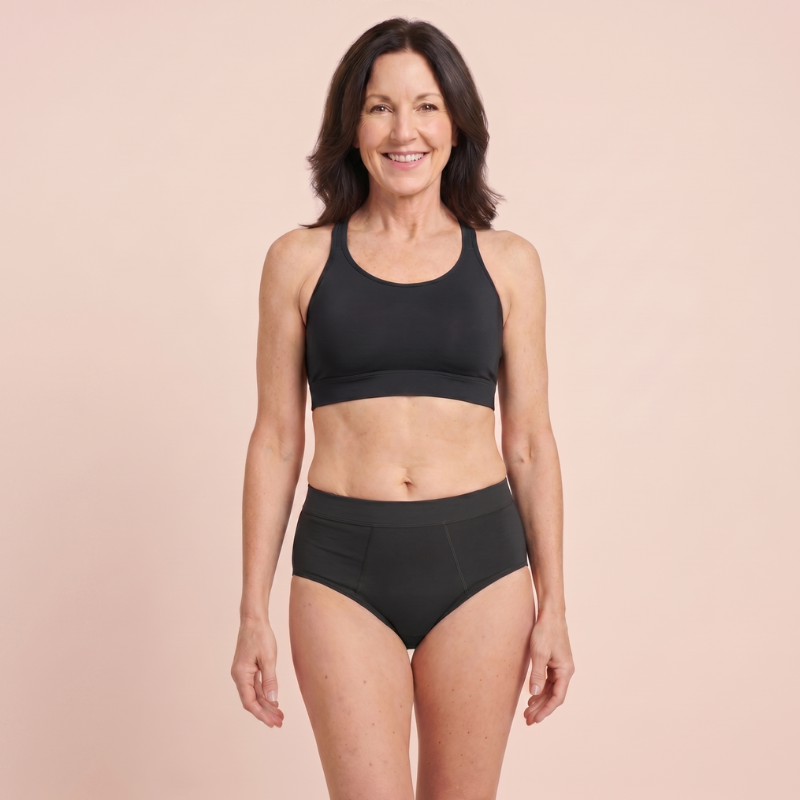 Leakproof Bamboo Hipster Underwear – Breathable, High-Cut, Sizes S–4XL
