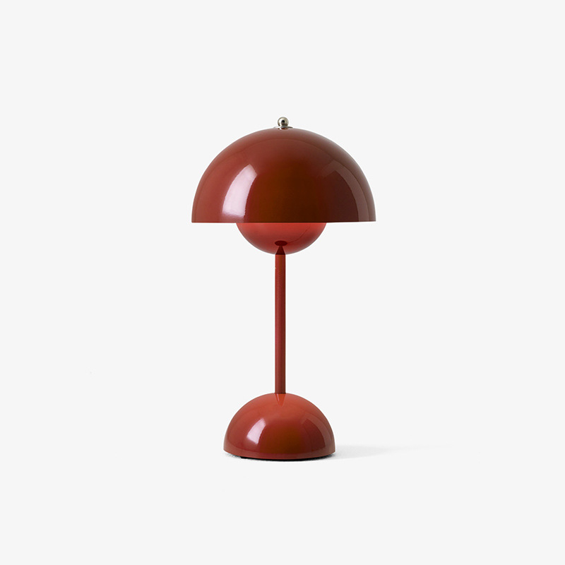 Aurea Mid Century Sopp Bordlampe Med Varm Glød