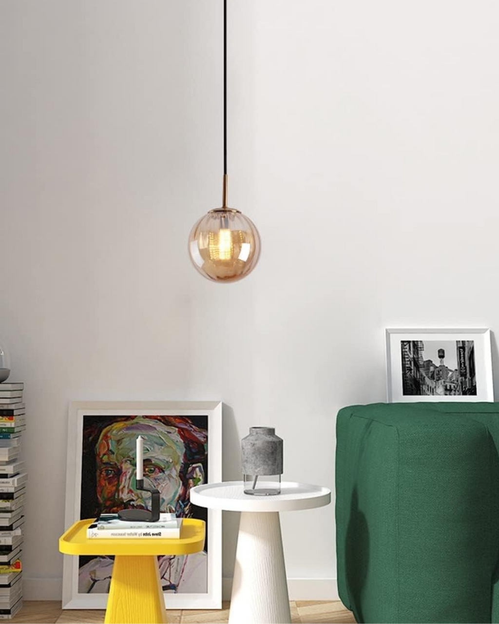 ثريا سقف زجاجية لون كهرماني من لومينارا | أورنتلي