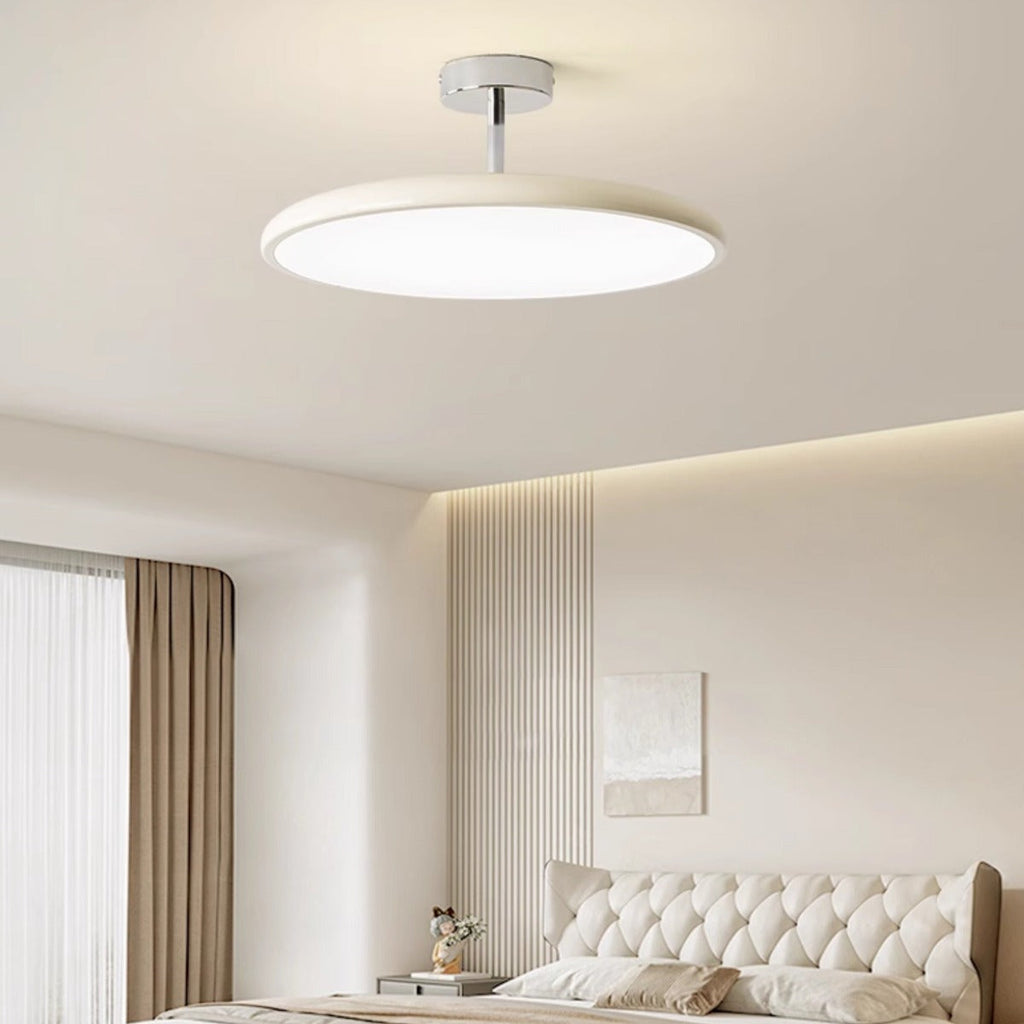 Valentina Vintage Flush Mount LED Ceiling Light — Red/White/Green, Metal