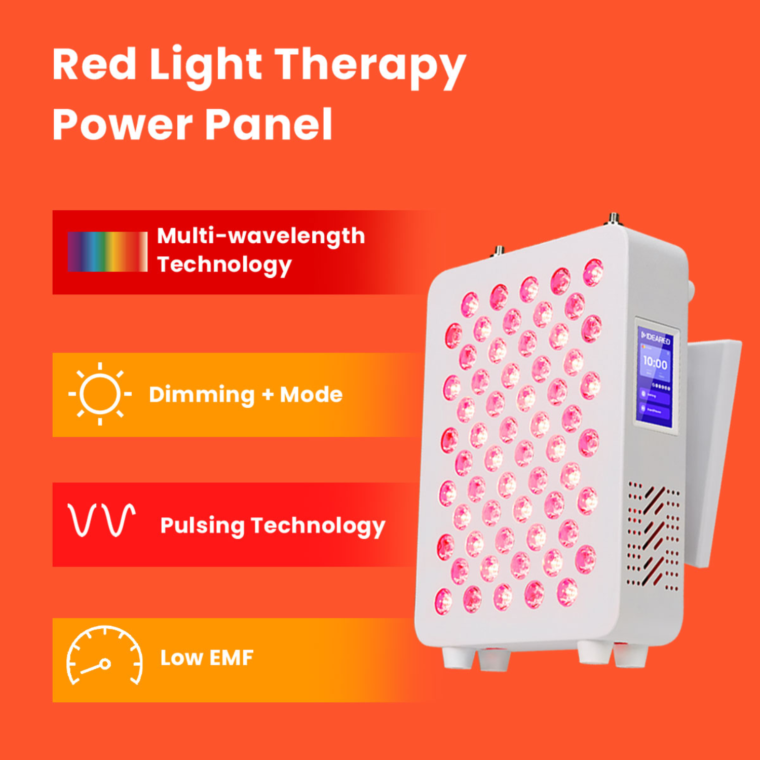 Painel de Terapia de Luz Vermelha de Mesa para Uso Doméstico e Cuidados com a Pele