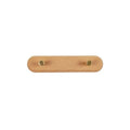 Percheros de pared de madera natural nórdica y latón