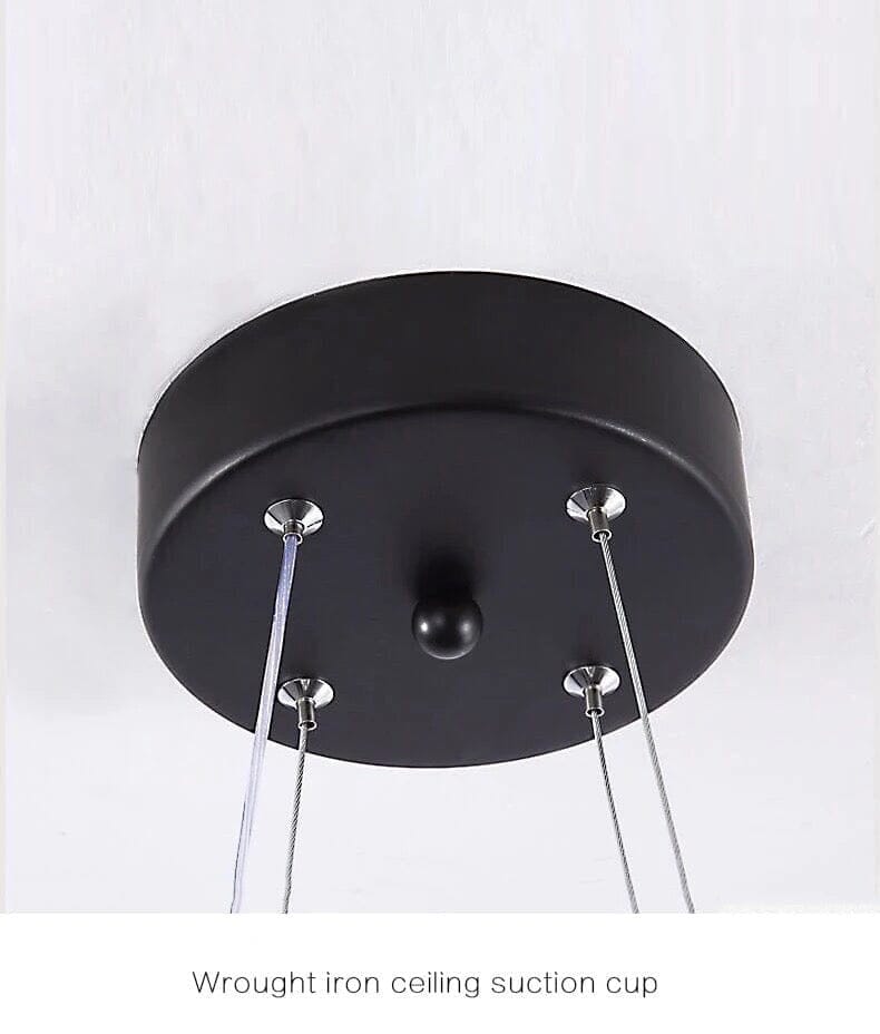 Crni LED privjesak u obliku luka