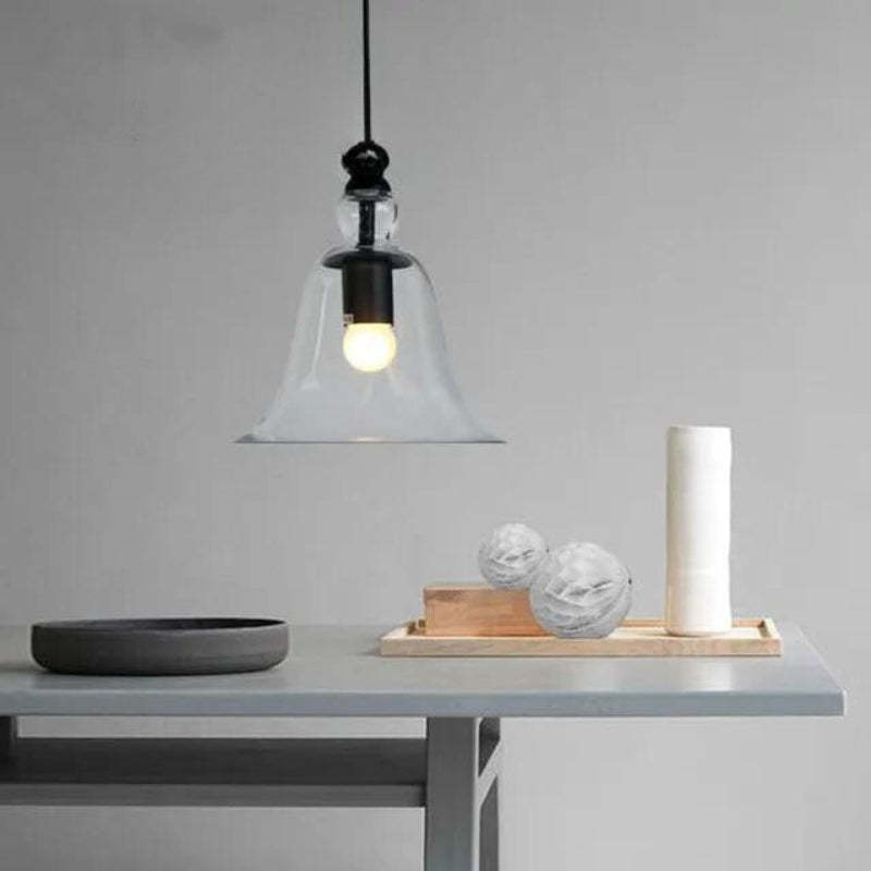 Arisha Vintage Industrial Bell Pendant Light — Hardwire Wiring, Requires Assembly