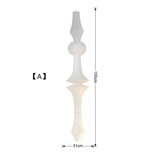 Nova Skulpturale Hängelampen mit japanischer minimalistischer Geometrie