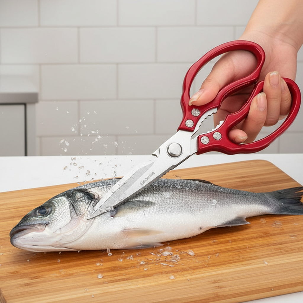 Gunting Dapur Keluli Tahan Karat Jepun ZenForge Untuk Setiap Tugas