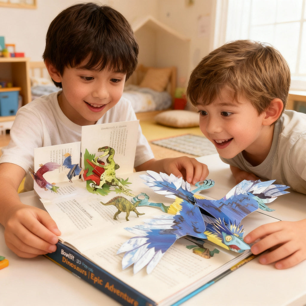 3D-Pop-up-Buch Dinosaurier für junge Leser und Dinosaurierfans