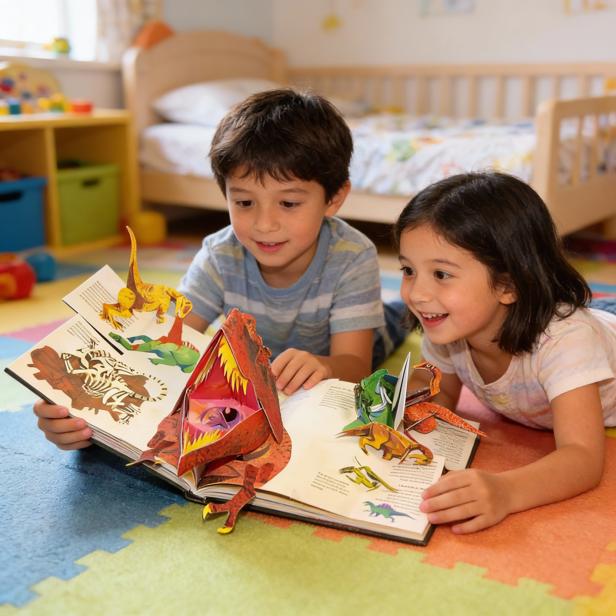 3D-Pop-up-Buch Dinosaurier für junge Leser und Dinosaurierfans