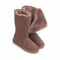 Botas de ante de piel de oveja Aurora Nova cálidas e impermeables con cremallera lateral