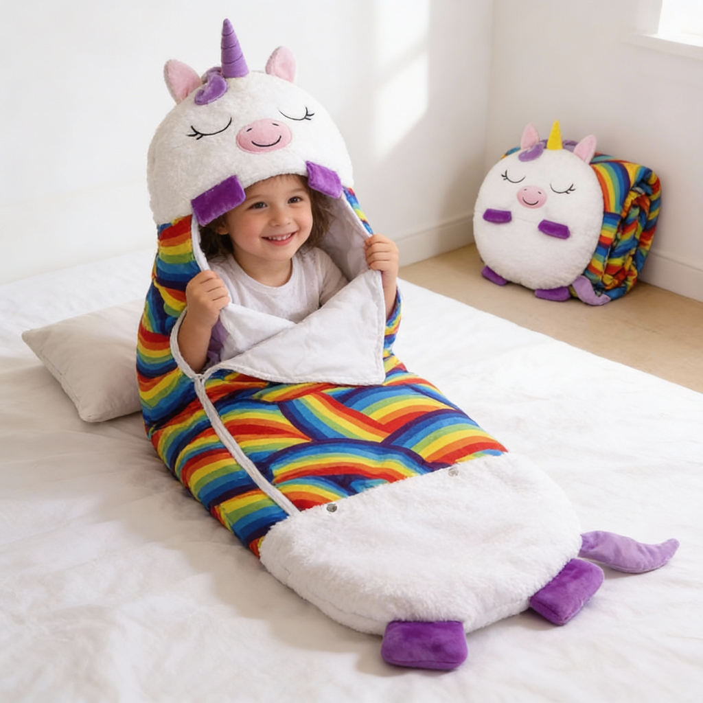 Sacco a pelo pieghevole per bambini a forma di animale WhimsyNest