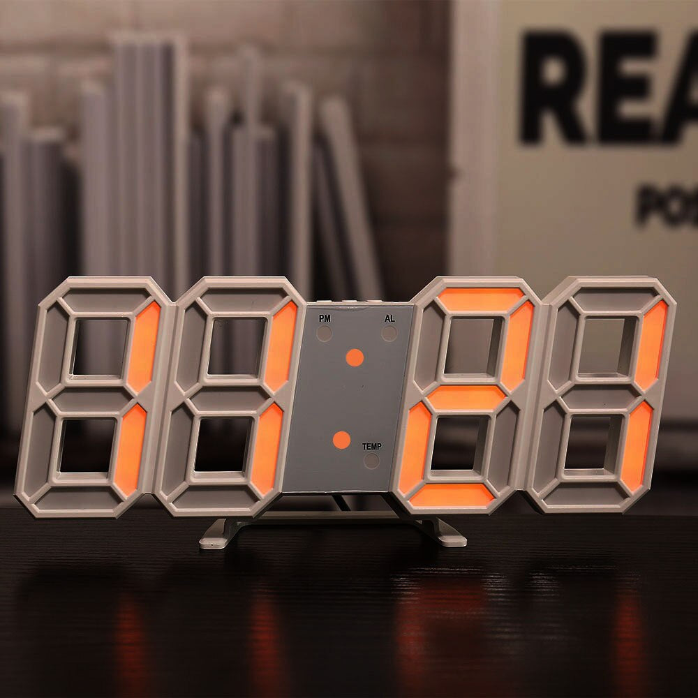 BrightGlow - Reloj de Pared Digital LED