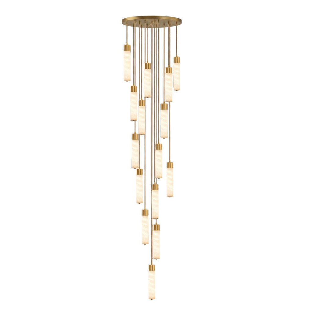 Alabaster Tala Brass Pendant Lamp - Vakkerlight