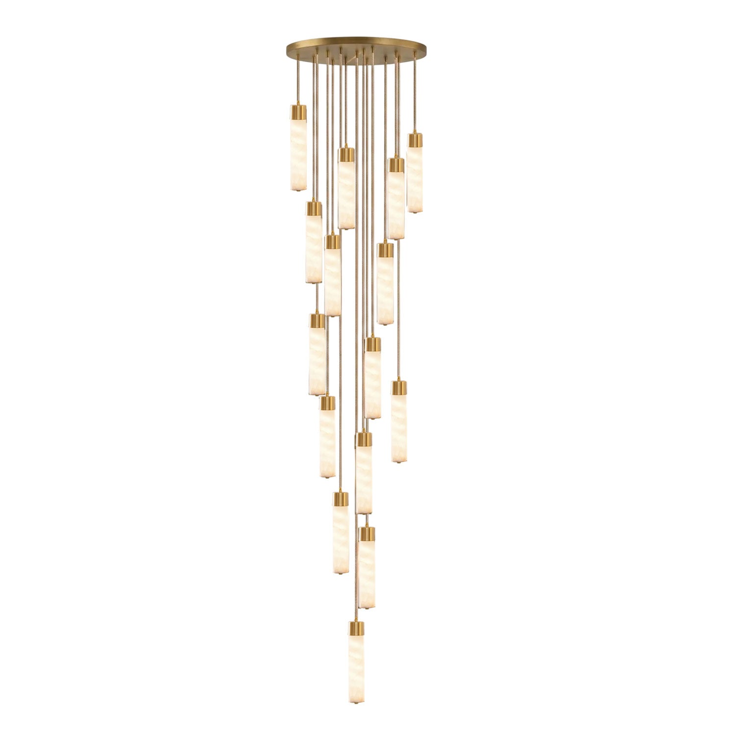 Alabaster Tala Brass Pendant Lamp - Vakkerlight