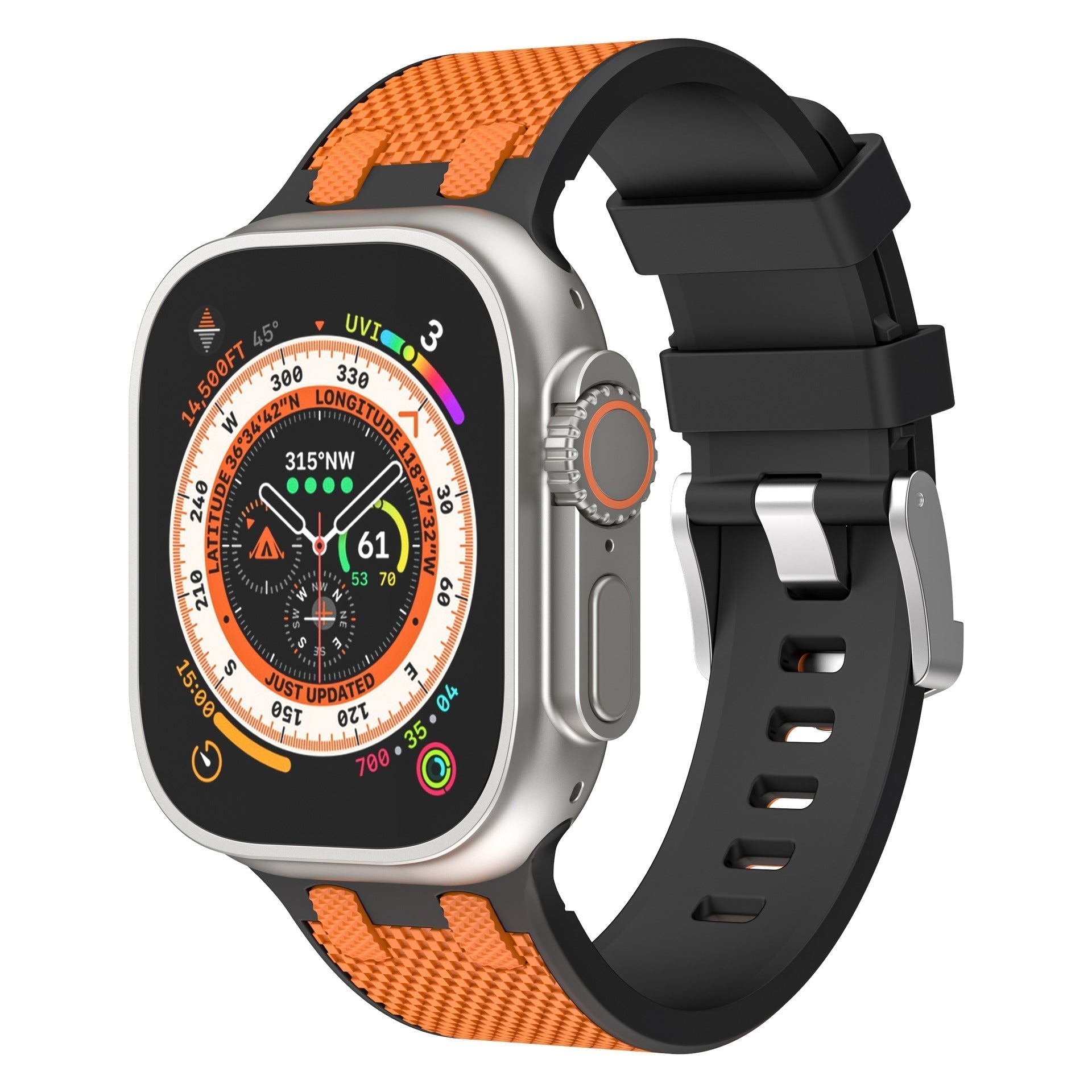 AP siliconen band met dubbele kleurmatching voor Apple Watch