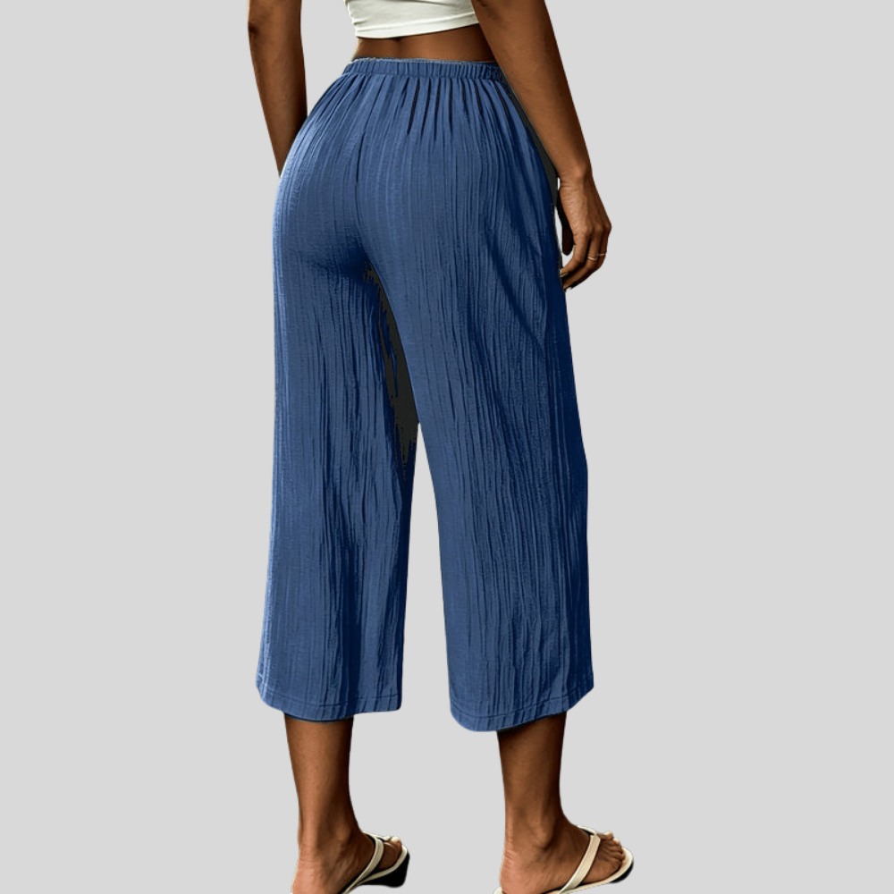 Pantalon Capri large décontracté