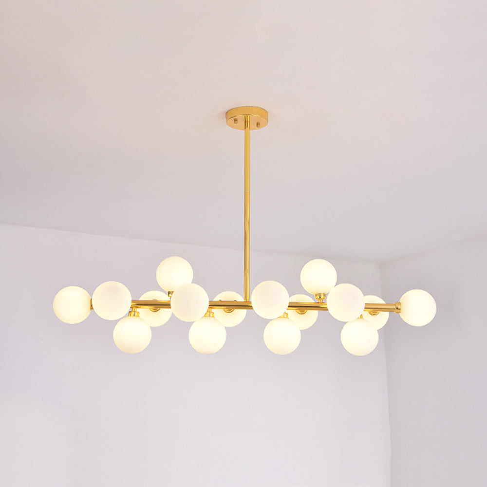 Valentina Bass Glass Bubble Golden Chandelier - Neutralighting