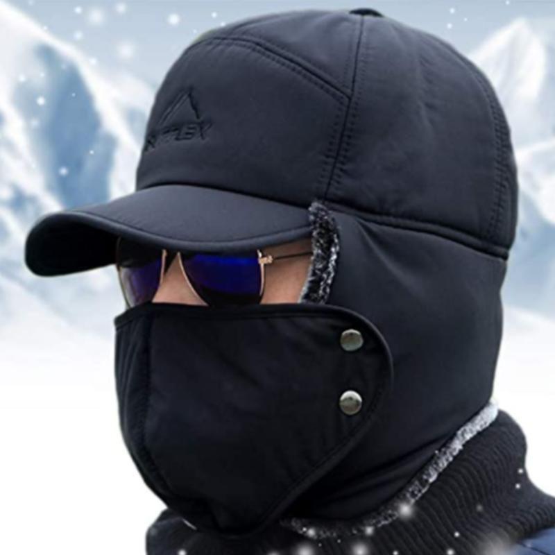 NorthPeak supervarm vindtæt hat med øreklapmaske