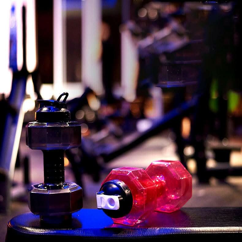 FlexDumbbell-Wasserflasche 550ml – 2-in-1-Fitnessbegleiter für Fitnessstudio-Besucher