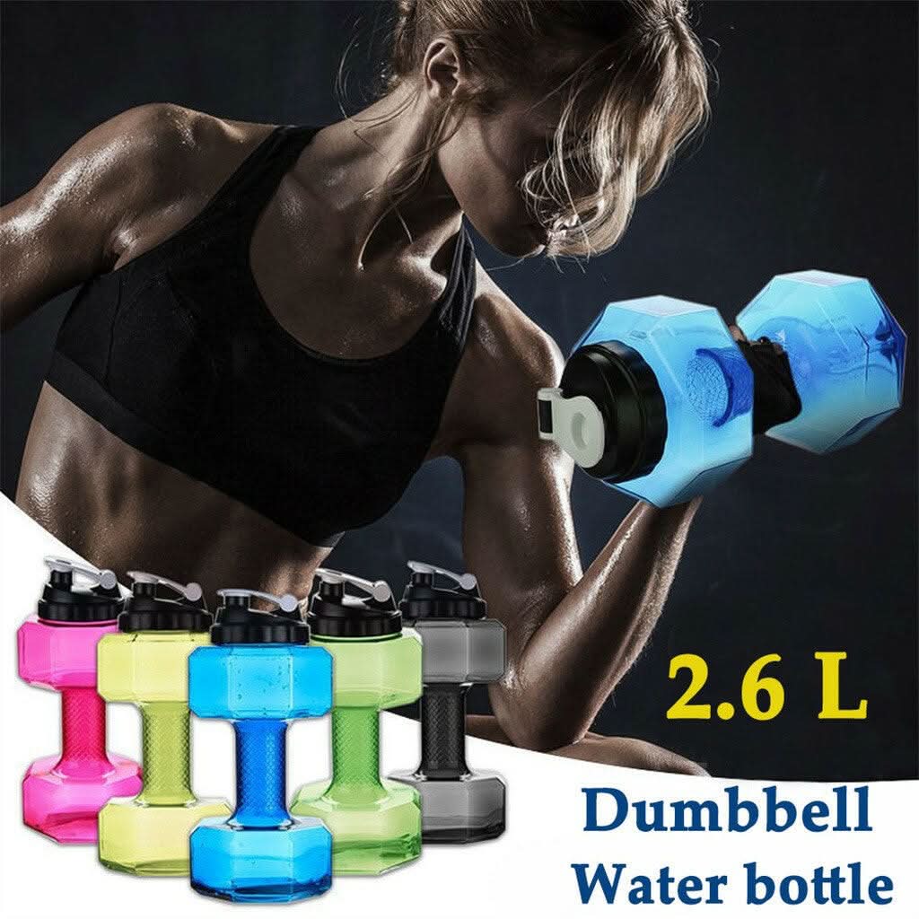FlexDumbbell-Wasserflasche 550ml – 2-in-1-Fitnessbegleiter für Fitnessstudio-Besucher