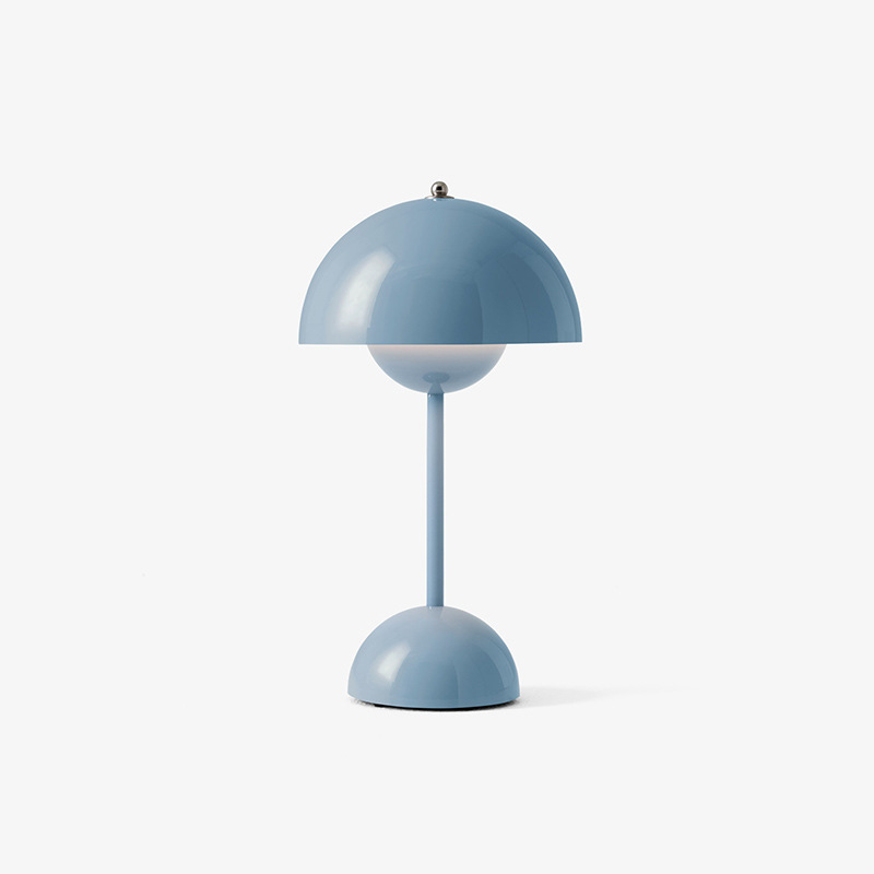 Aurea Mid Century Mushroom Table Lamp With Warm Glow