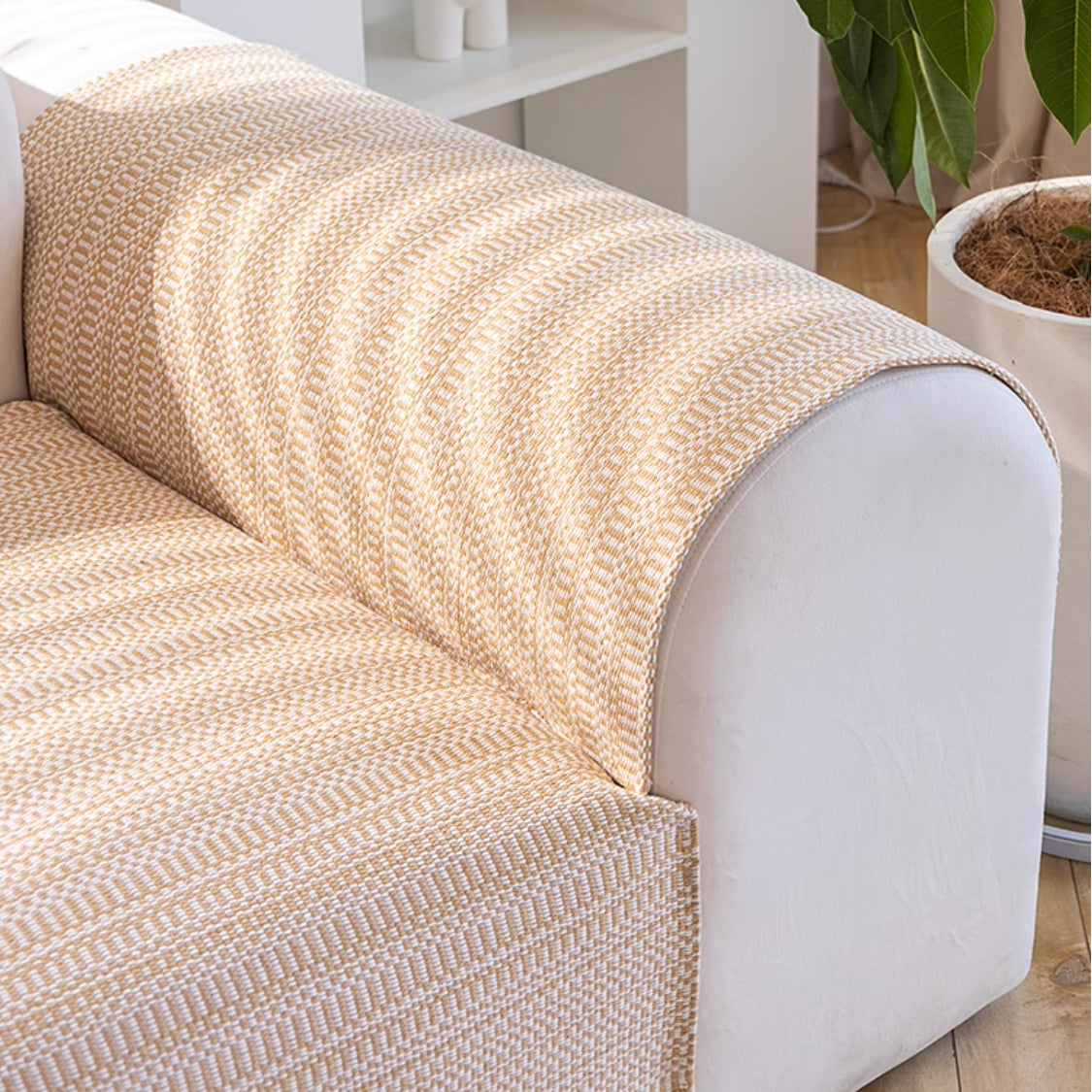 Natuurlijke Katoenen Linnen Bankbeschermer Bankhoes