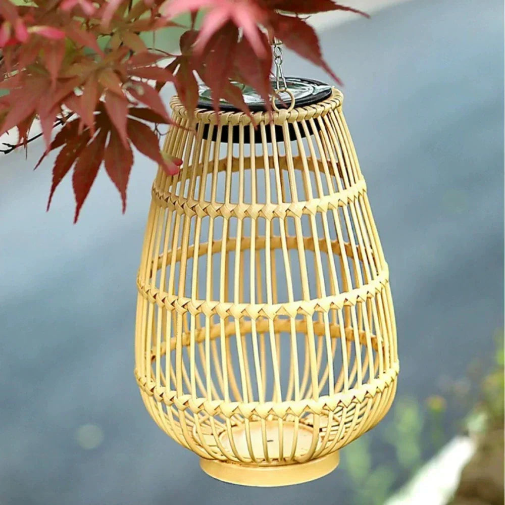 Lanterne tissée solaire Luna – Éclairage élégant intérieur et extérieur
