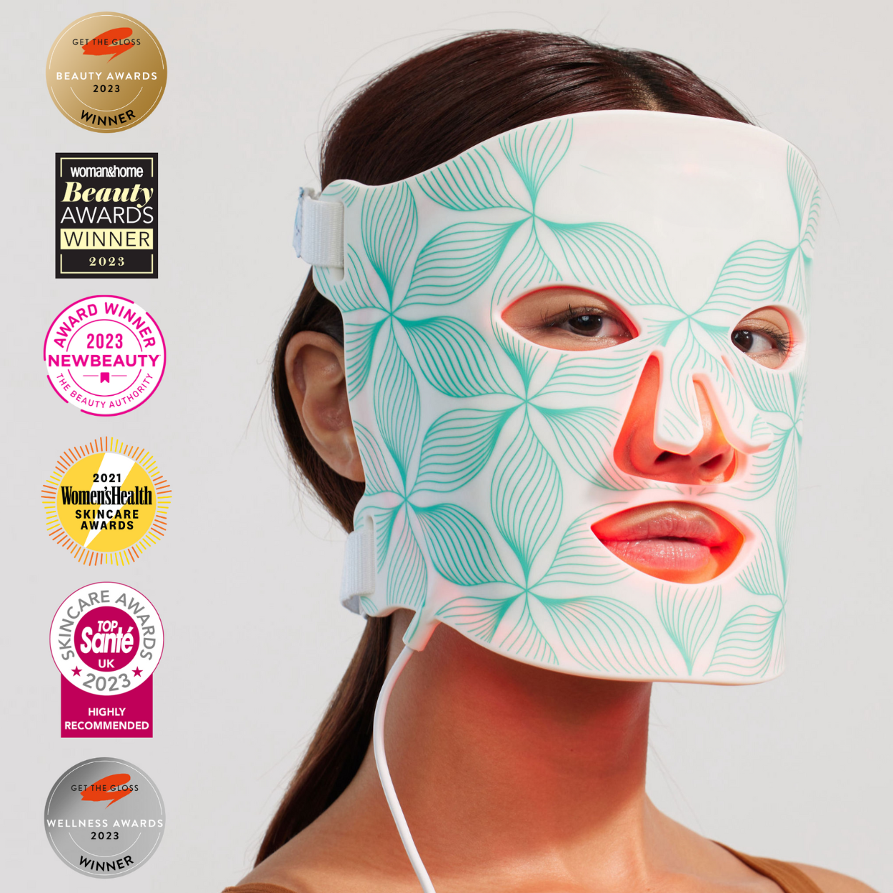 Vrimlo LED | Thérapie par lumière rouge | Masque facial | Masque infrarouge flexible !
