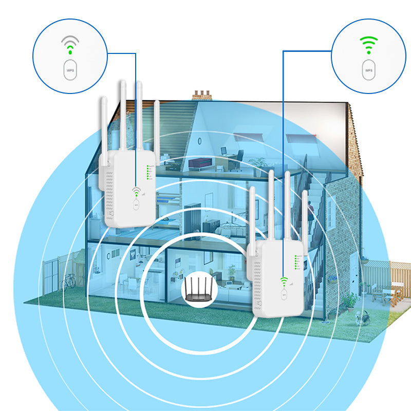 AeroWave Förbättrad WiFi-förstärkare för Snabbare Hastigheter och Mindre Signalförlust