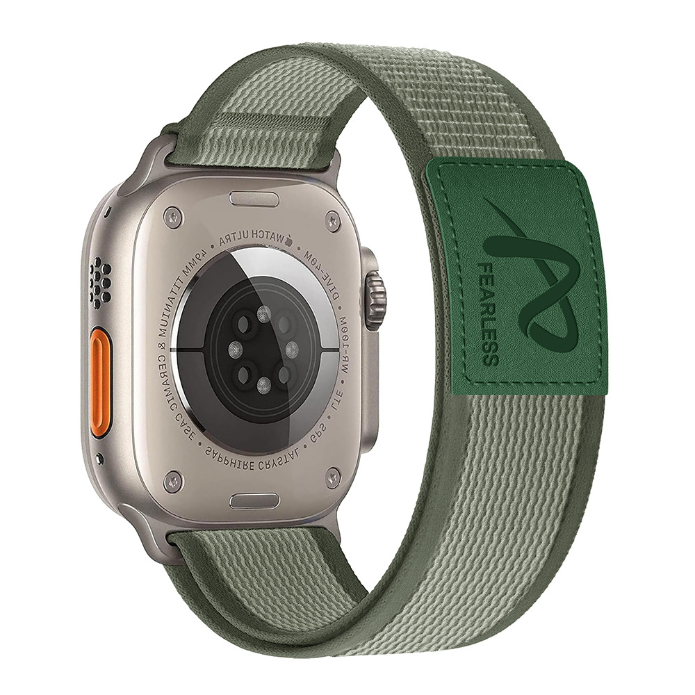 Kožený štítek Trail Loop nylonový pásek pro Apple Watch
