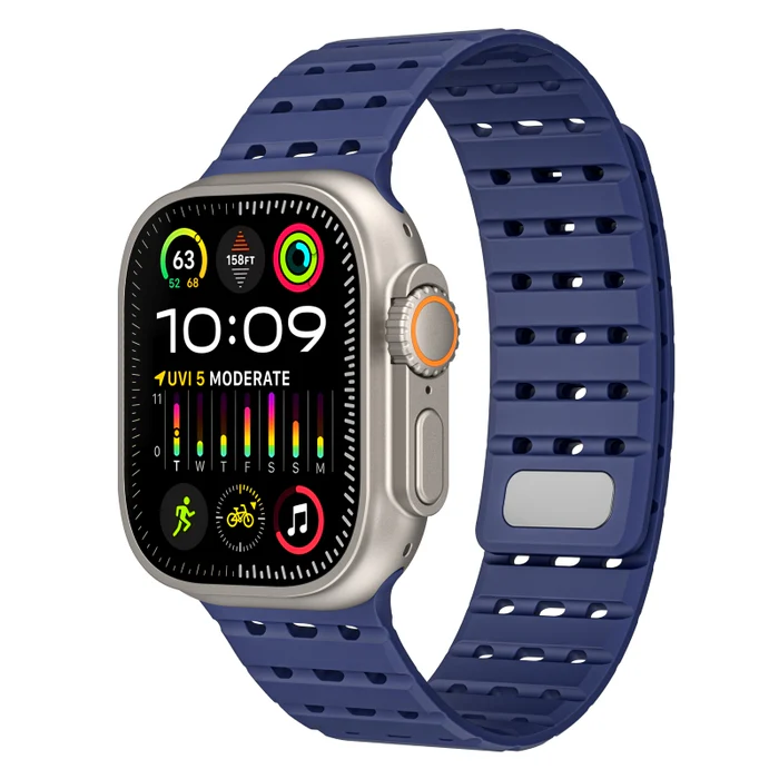 Tali Silikon Magnetik Bernafas AW Untuk Apple Watch