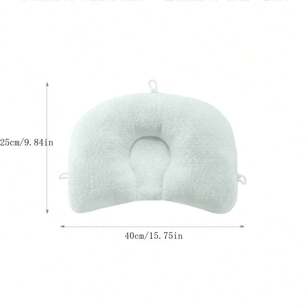 Platt huvud bebiskudde med ergonomiskt stöd för nyfödda