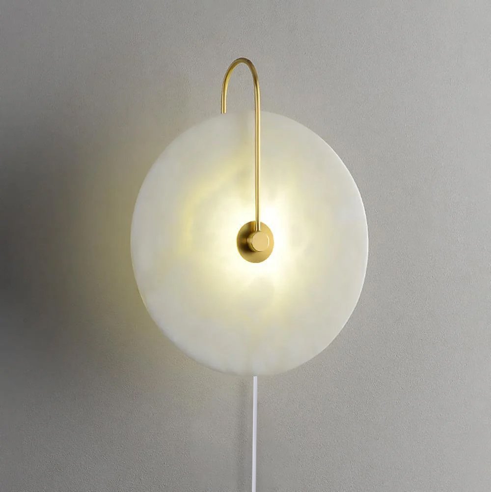 Alabaster LED Plug-In Wall Lamp - Vakkerlight