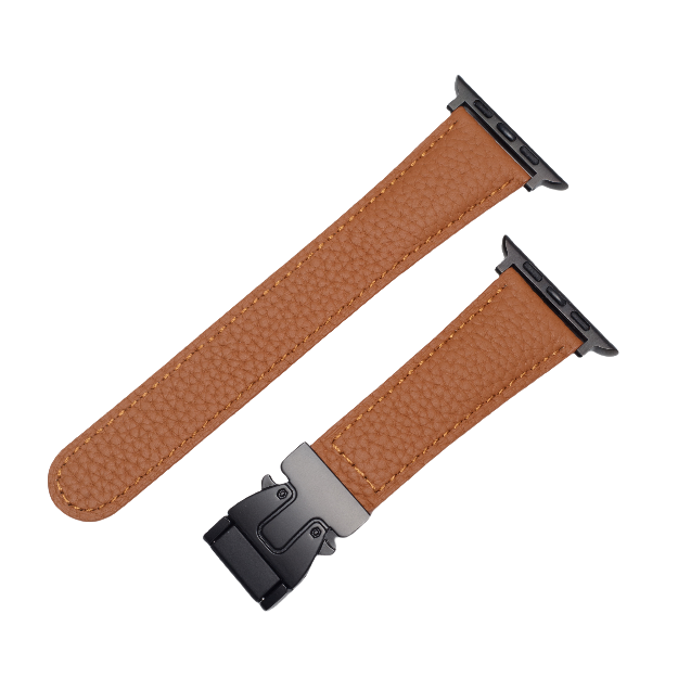 Curea din piele cu cataramă magnetică pentru Apple Watch
