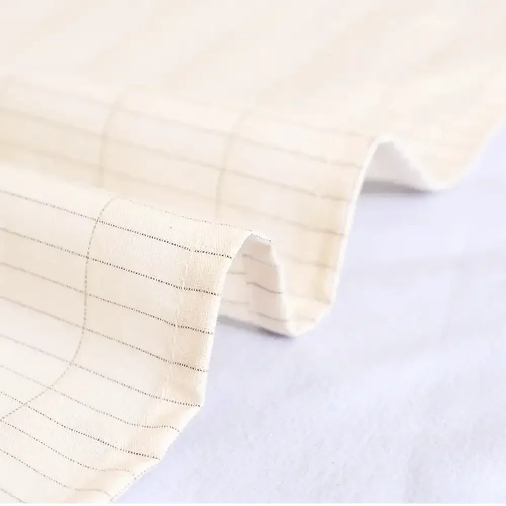 Grounding Bed Sheet – Organic Cotton with Silver Thread Grid, Connection Cord