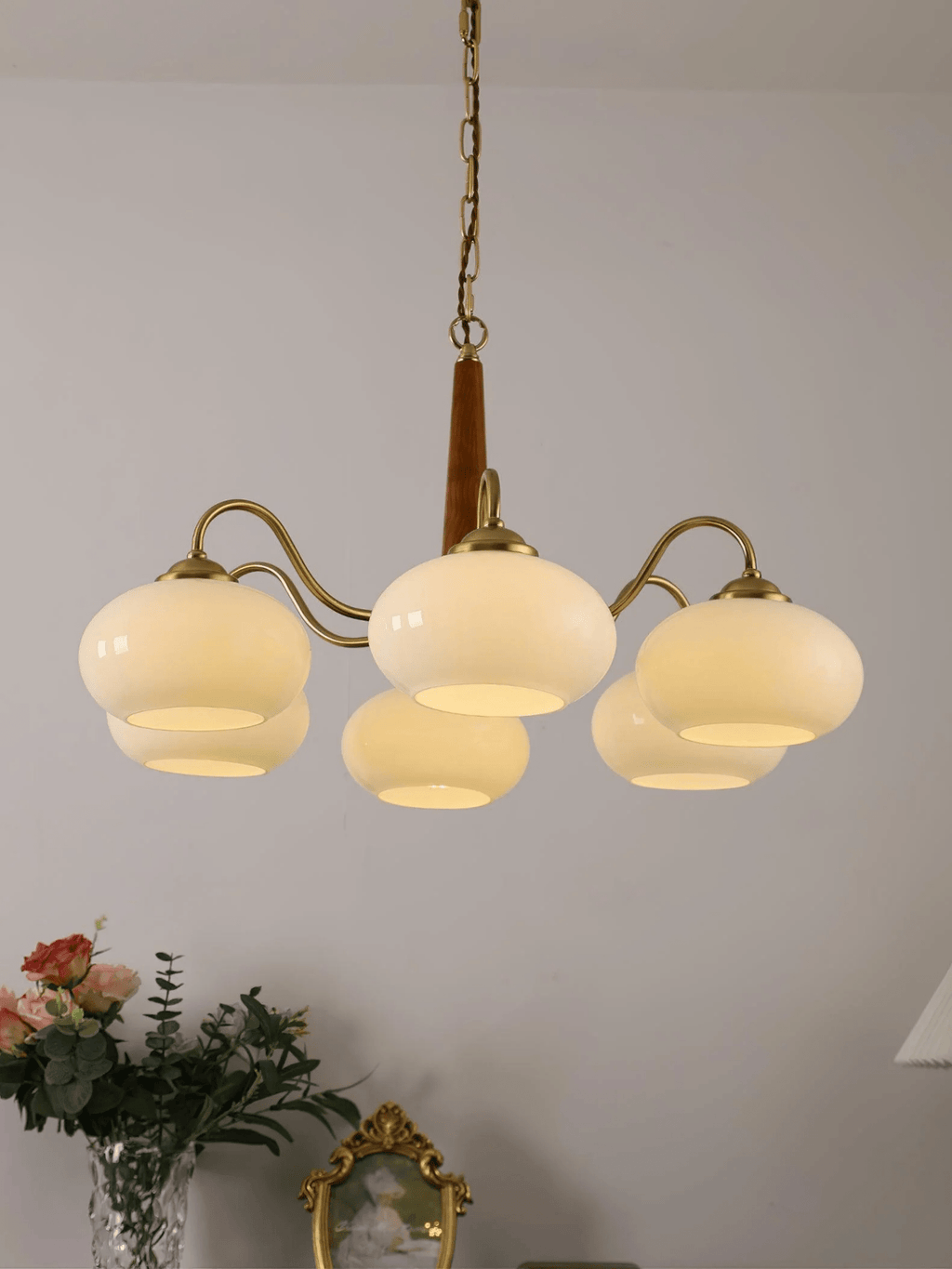 Persimmon Toned Hanging Ceiling Chandelier
