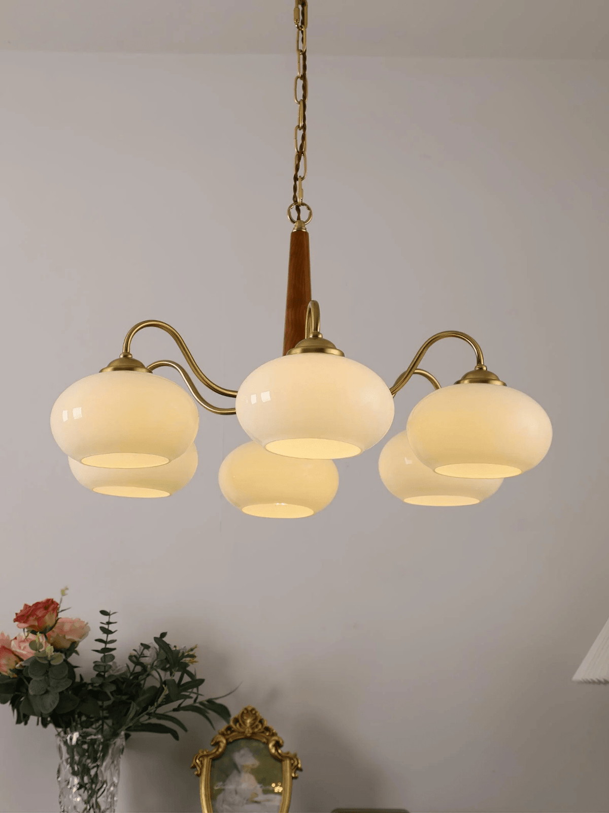 Persimmon Toned Hanging Ceiling Chandelier