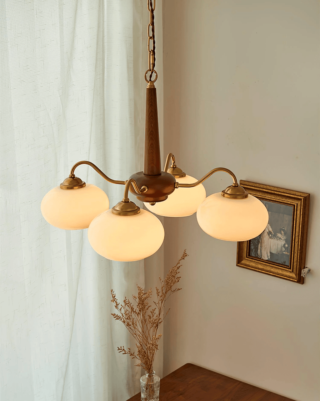 Persimmon Toned Hanging Ceiling Chandelier