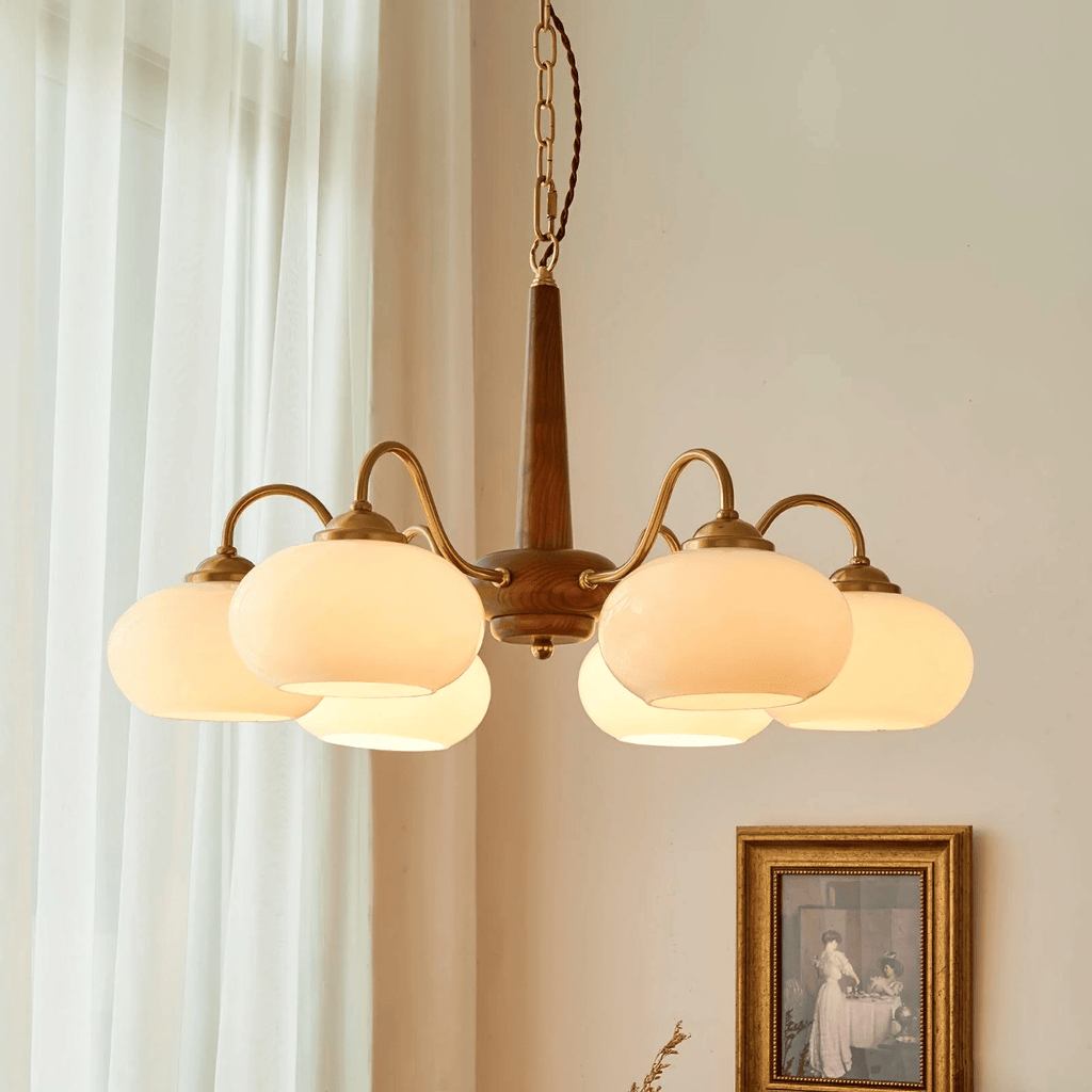 Persimmon Toned Hanging Ceiling Chandelier