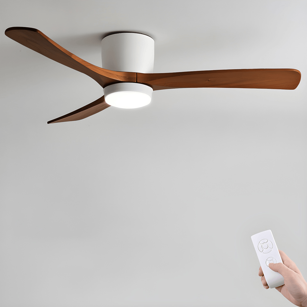 Nordic Wooden 42"/48"/52" Ceiling Fan Light - Vakkerlight