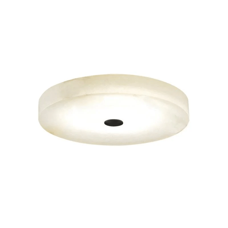Stropní lampa Sophie z alabastru — kulatá silueta