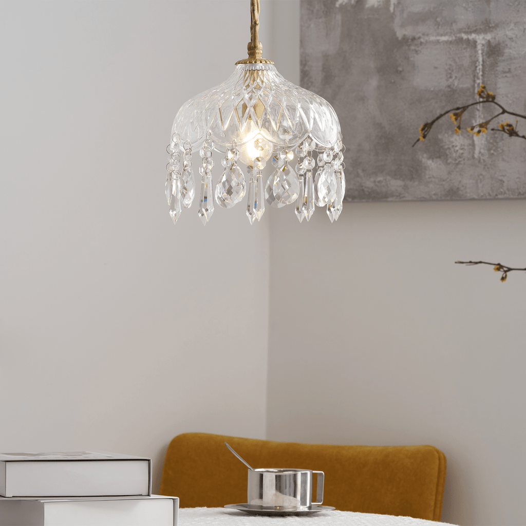 Wisząca lampa sufitowa w kształcie misy
