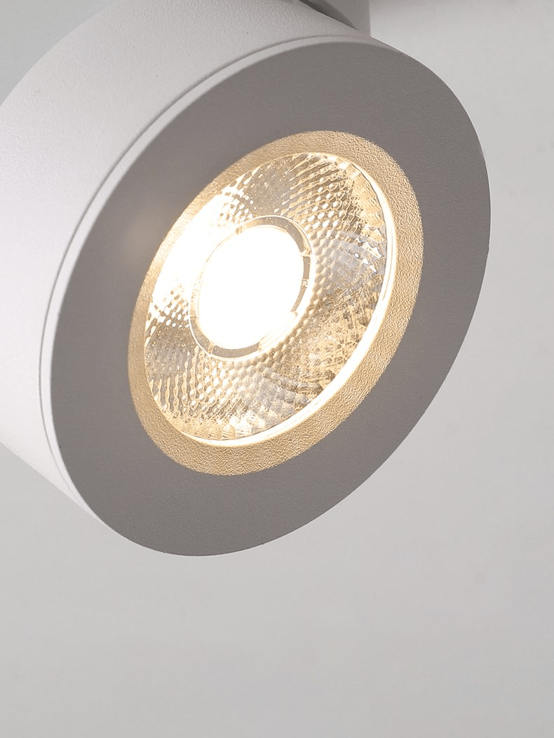 مصباح LED دائري موجه للأسفل — دوران 355°، زاوية قابلة للتعديل بمقدار 90°