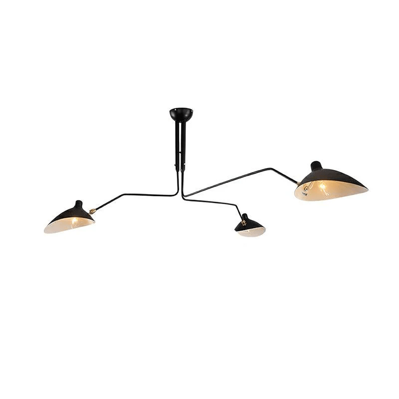 Skulptural taklampa med tre armar A